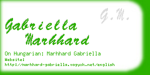 gabriella marhhard business card